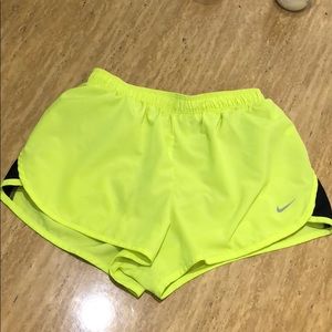 Neon Nike Dri-Fit shorts